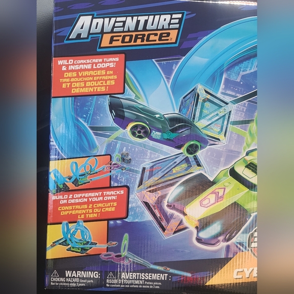 Brand New Adventure Force Cyber Raceway 2 In 1 Track Set - Picture 2 of 3